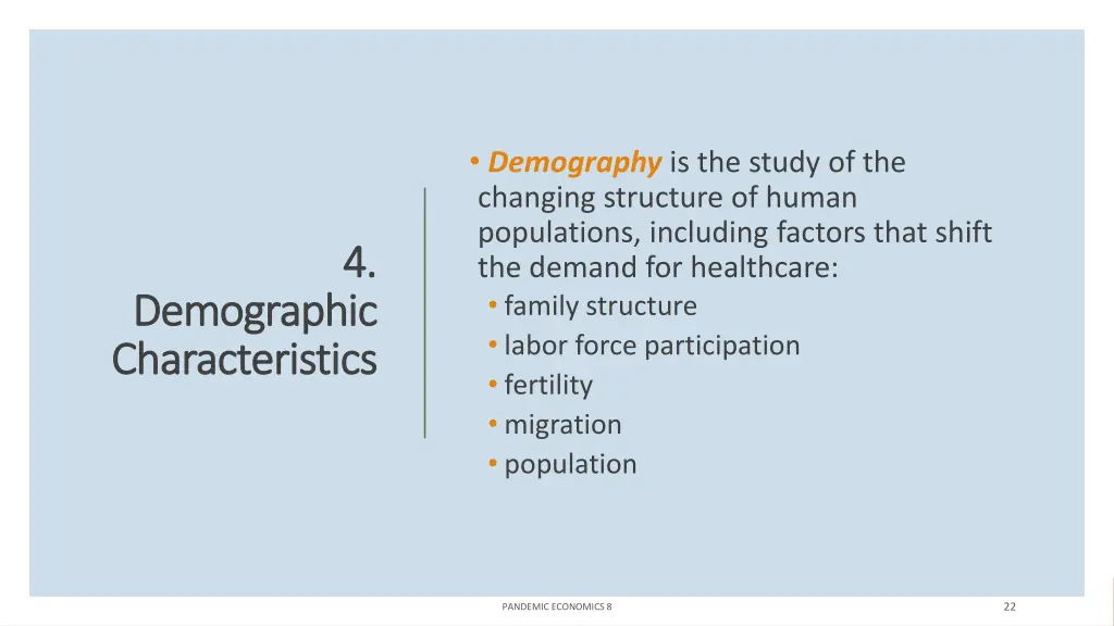 demography is the study of the changing structure