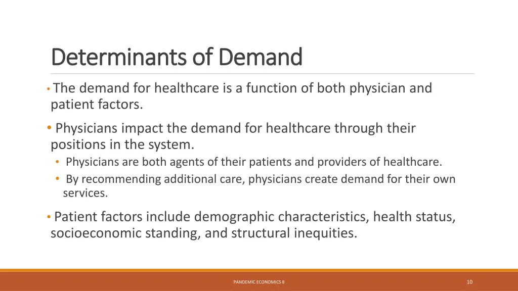 determinants of demand determinants of demand