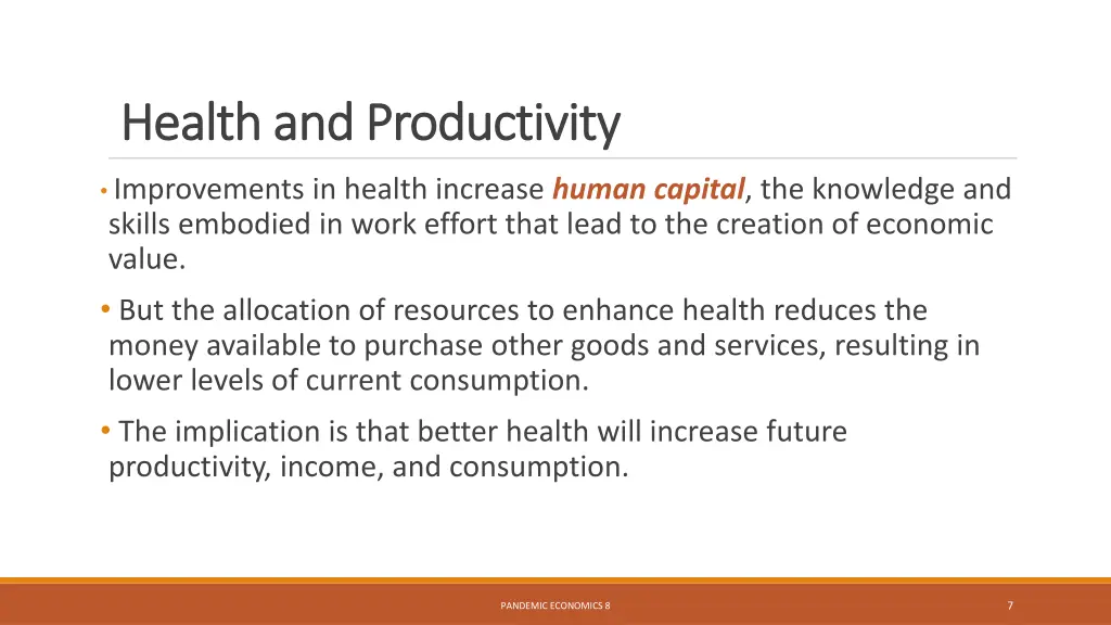 health and productivity health and productivity