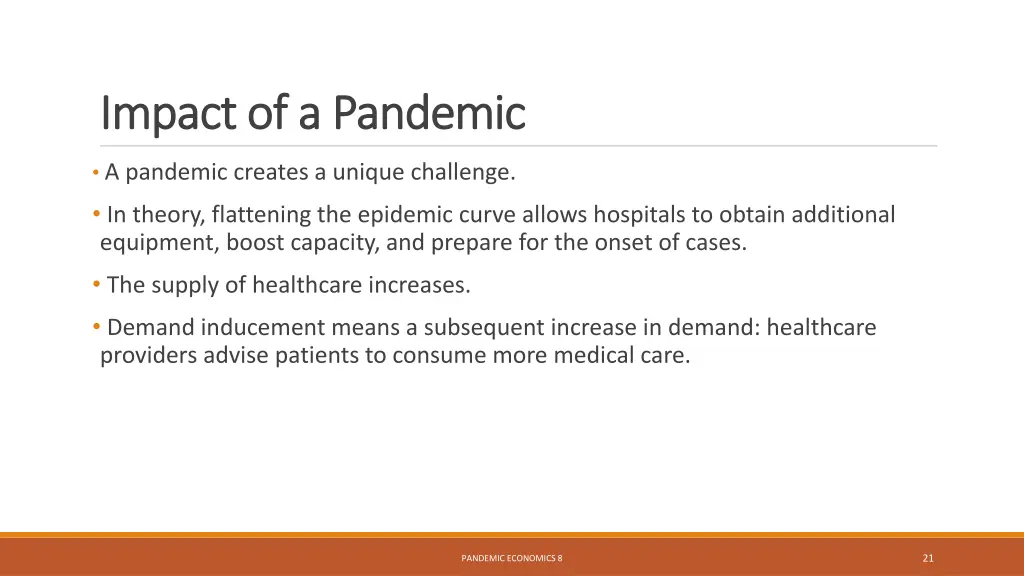 impact of a pandemic impact of a pandemic