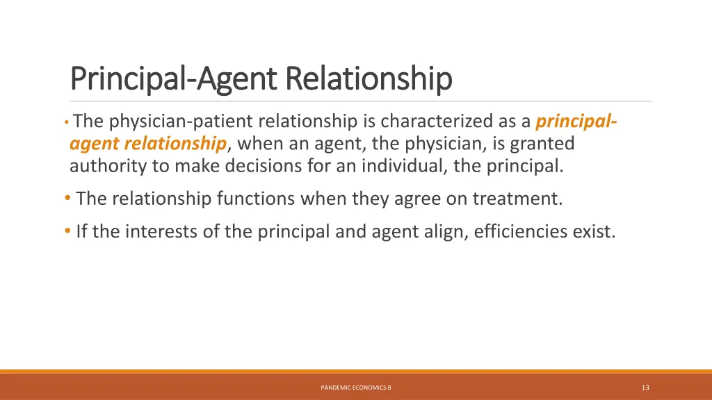 principal principal agent relationship agent