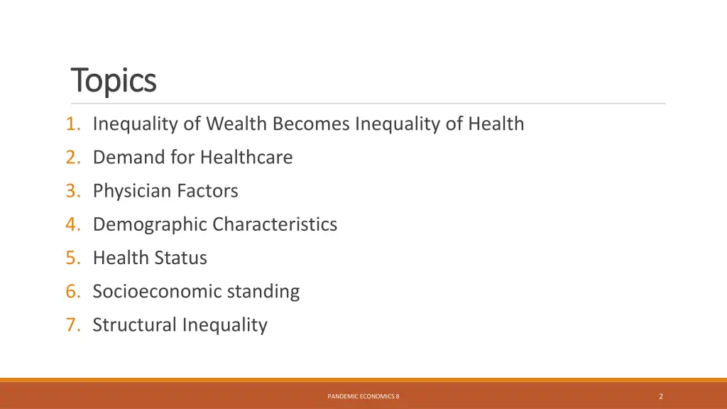 topics topics