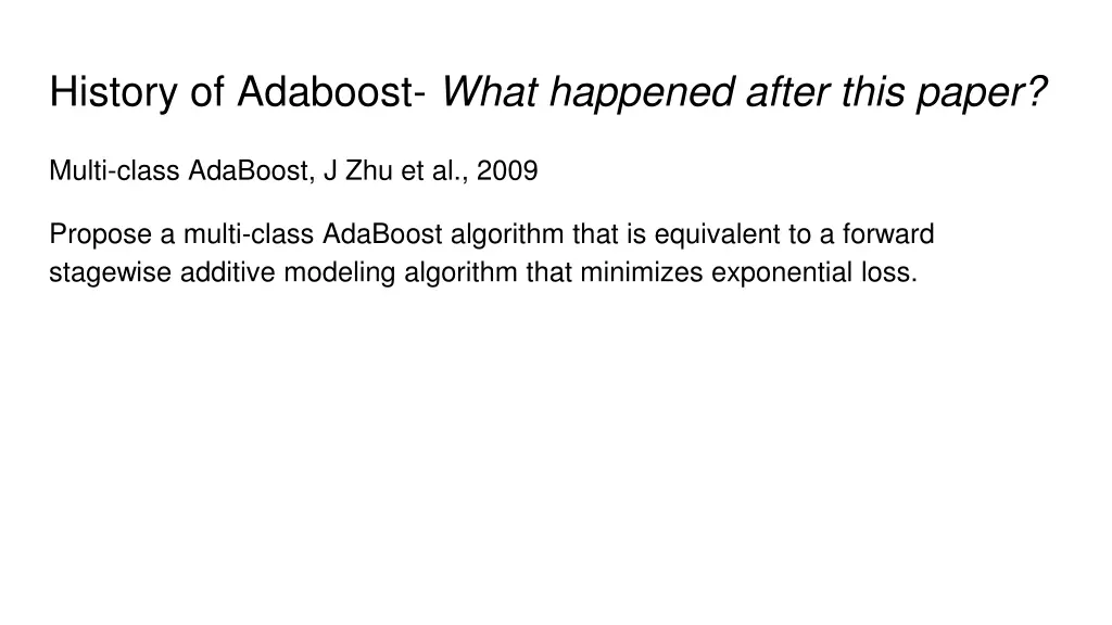 history of adaboost what happened after this paper 3