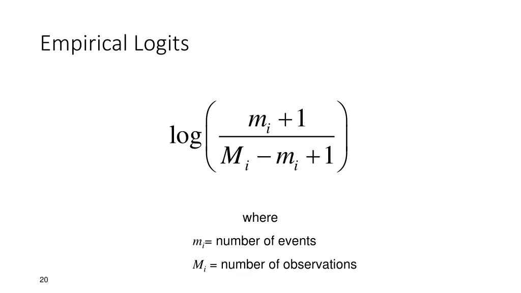 empirical logits