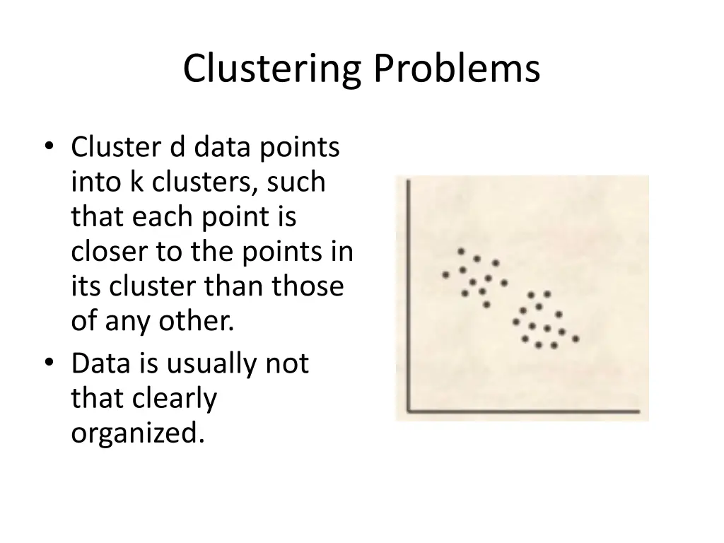 clustering problems