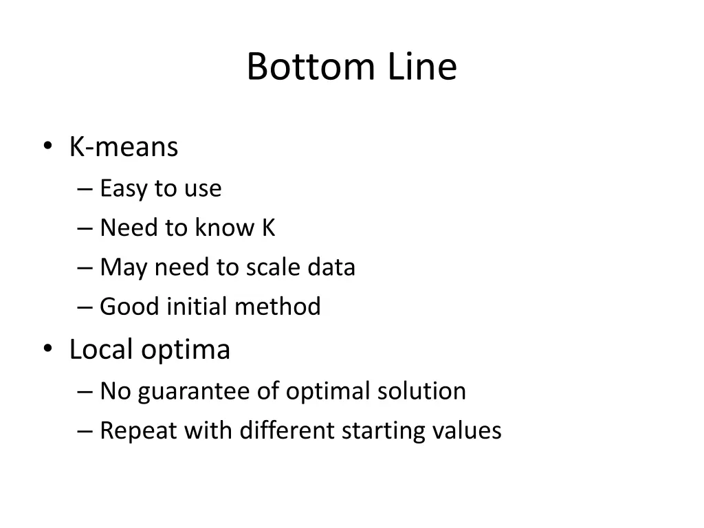 bottom line