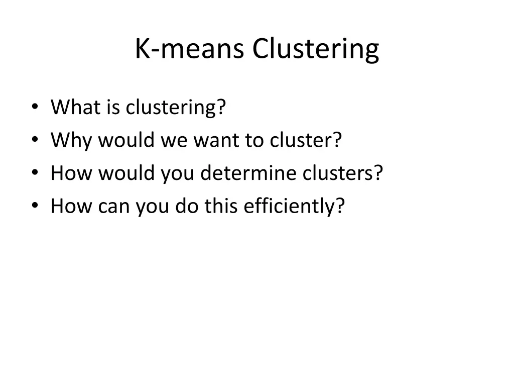 k means clustering 1