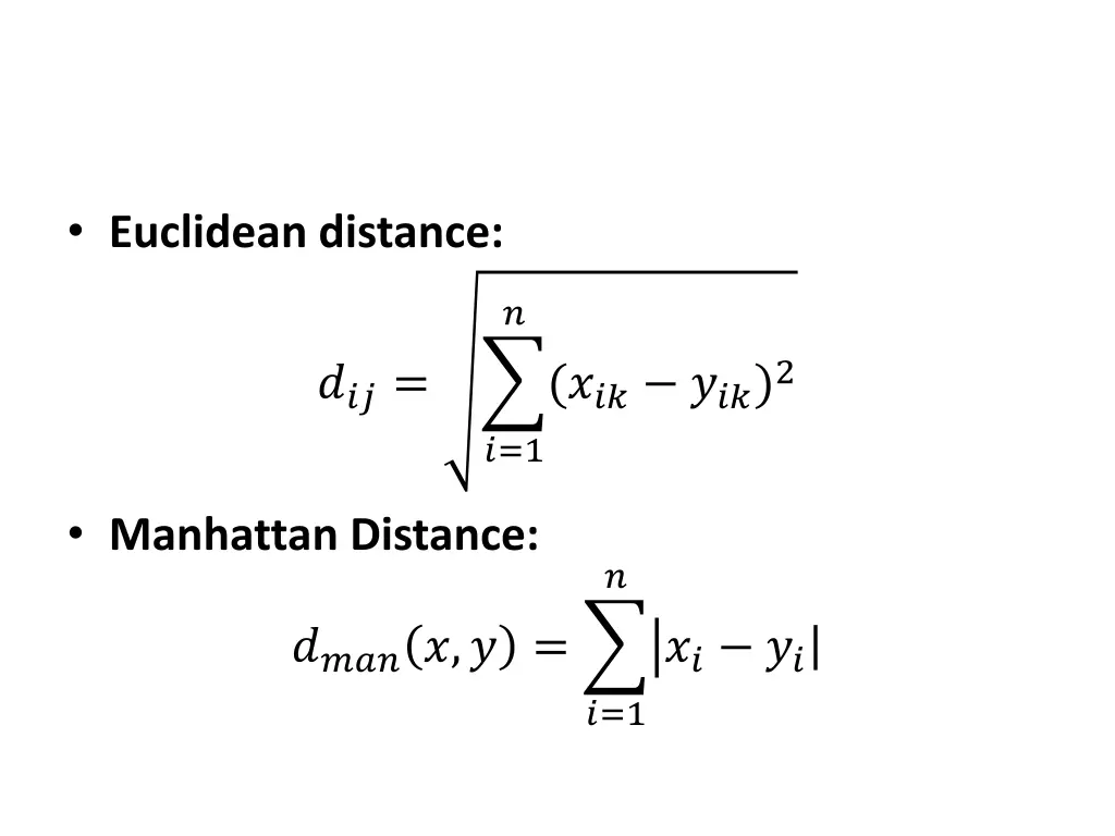 euclidean distance