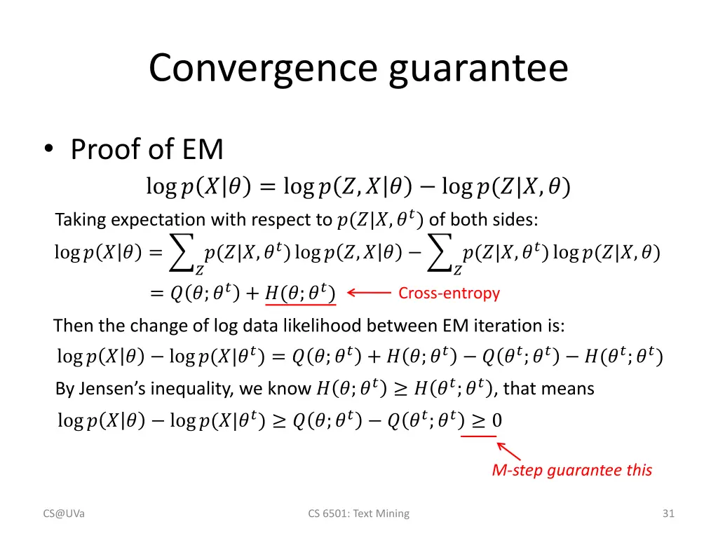convergence guarantee