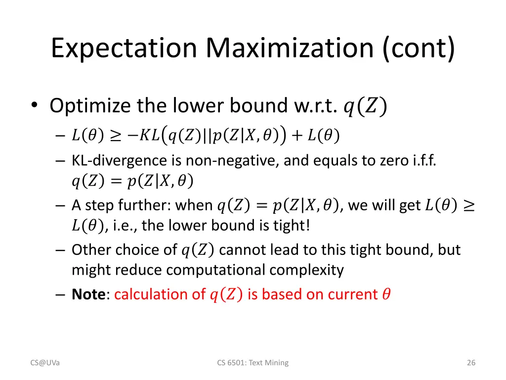 expectation maximization cont 1