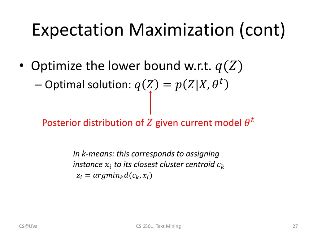 expectation maximization cont 2