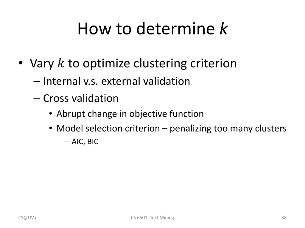 how to determine k 1