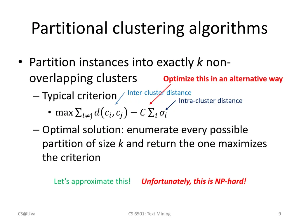 partitional clustering algorithms 1