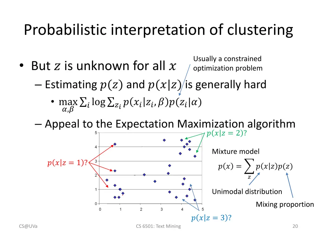 probabilistic interpretation of clustering 2