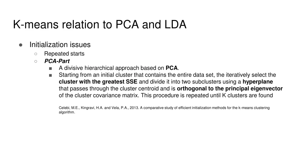 k means relation to pca and lda