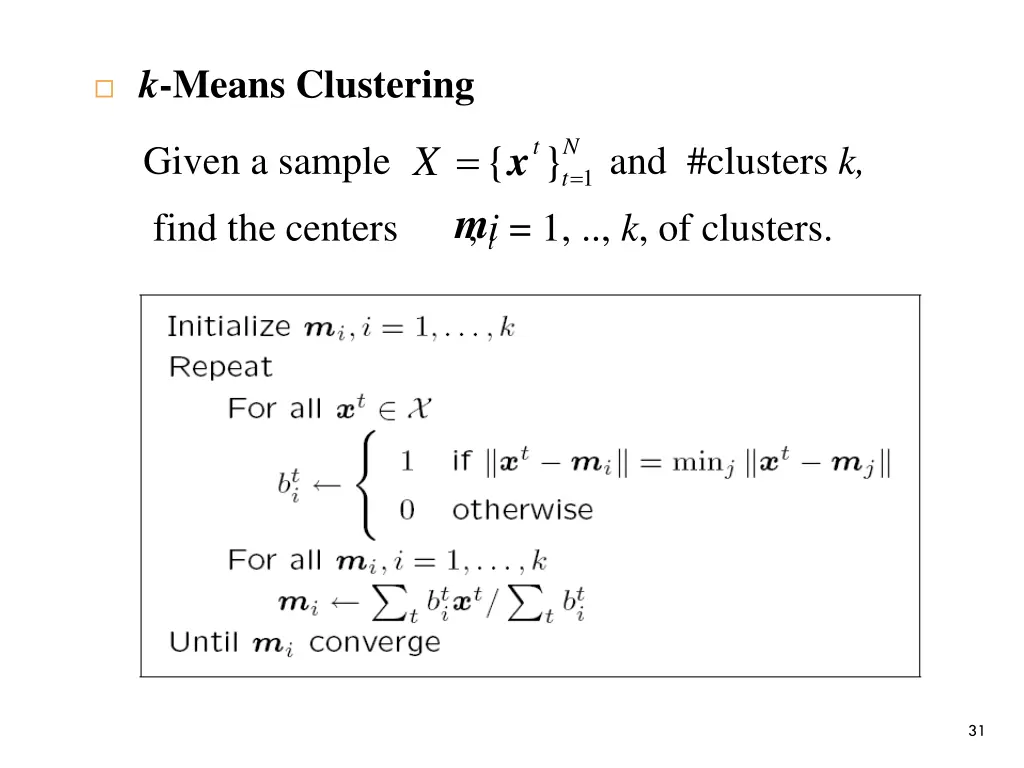 k means clustering