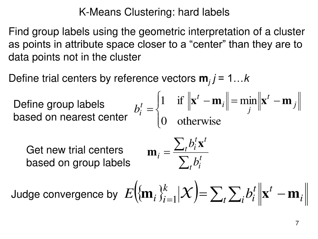 k means clustering hard labels