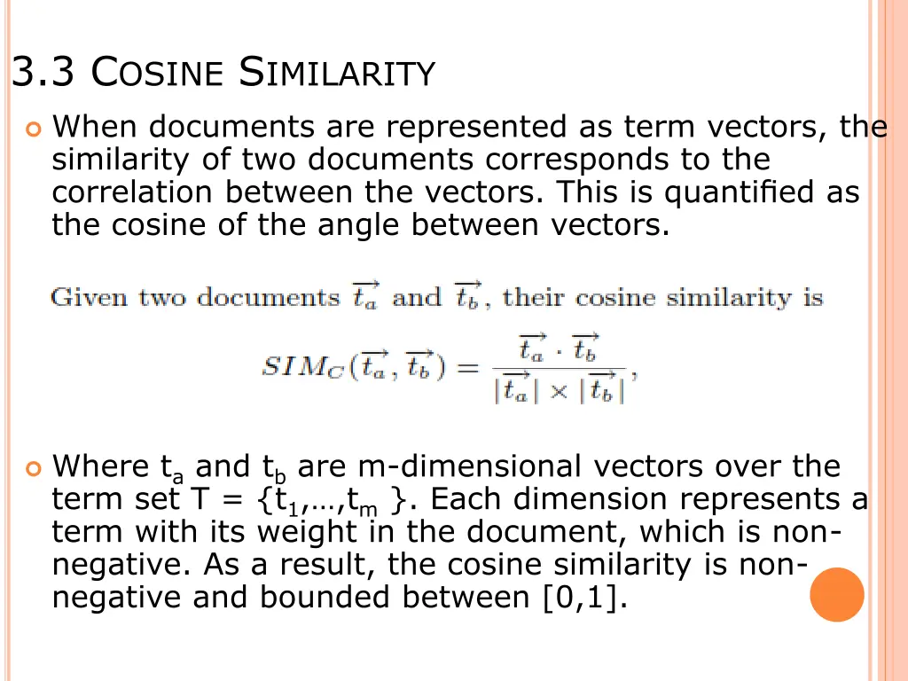 3 3 c osine s imilarity