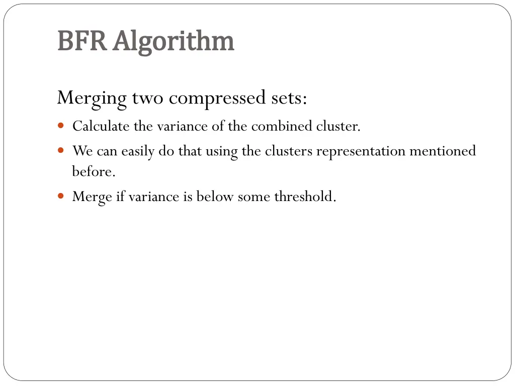 bfr algorithm bfr algorithm 12