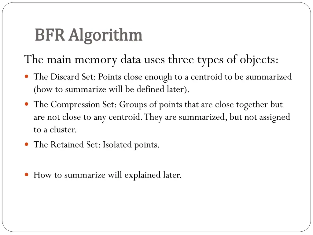 bfr algorithm bfr algorithm 4