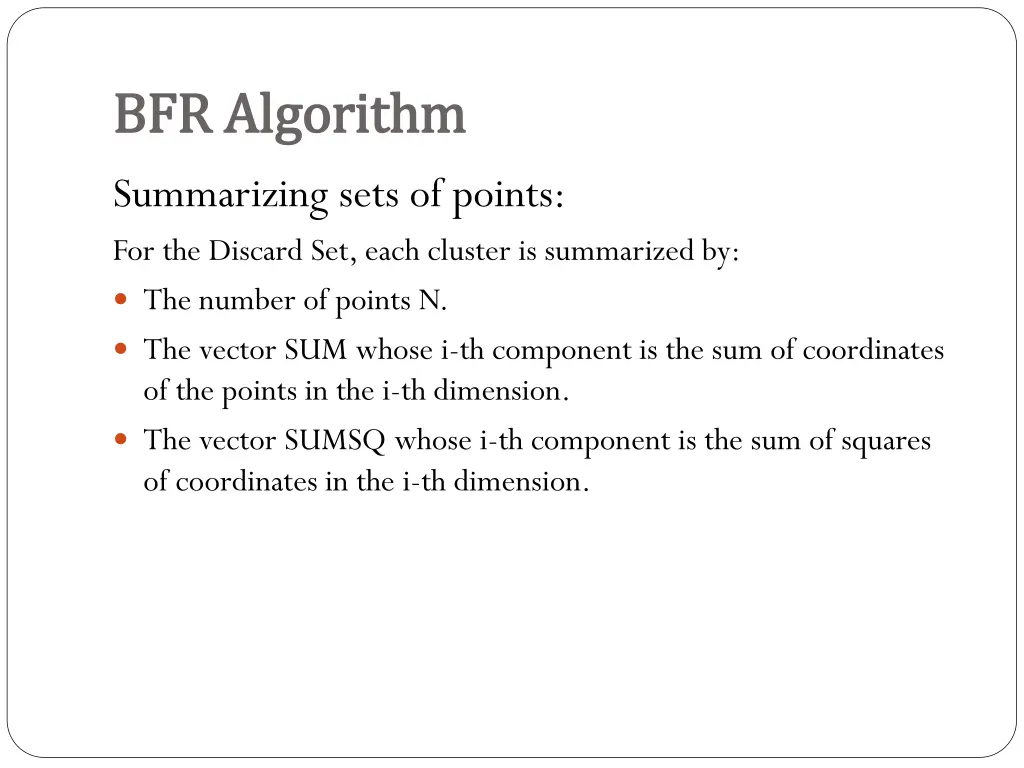 bfr algorithm bfr algorithm 6