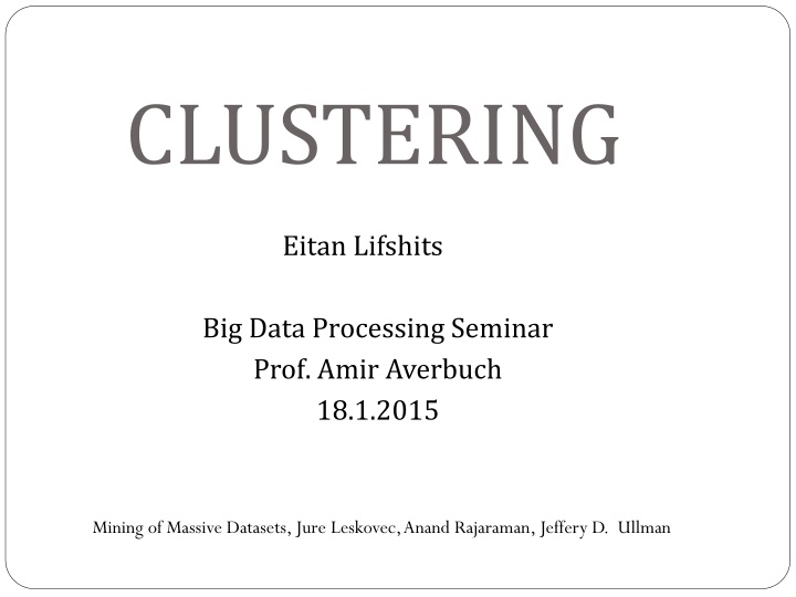 clustering