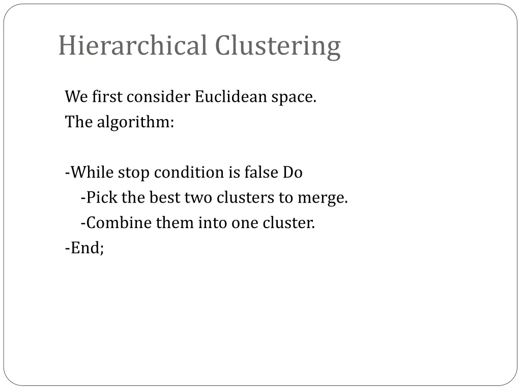 hierarchical clustering 1