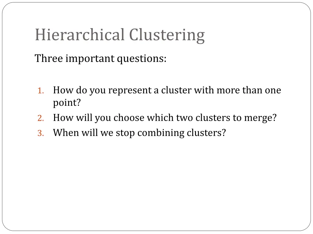 hierarchical clustering 2