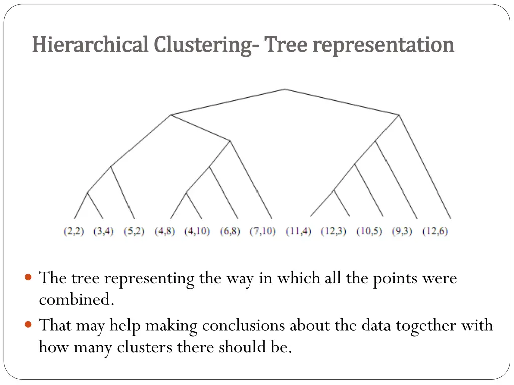 hierarchical clustering hierarchical clustering