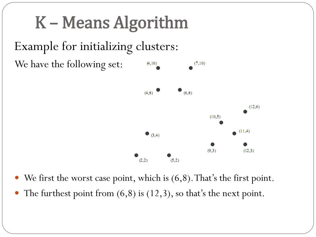 k k means algorithm means algorithm example