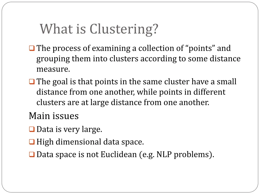 what is clustering
