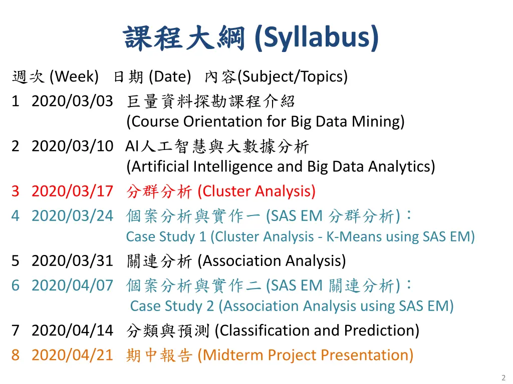 syllabus