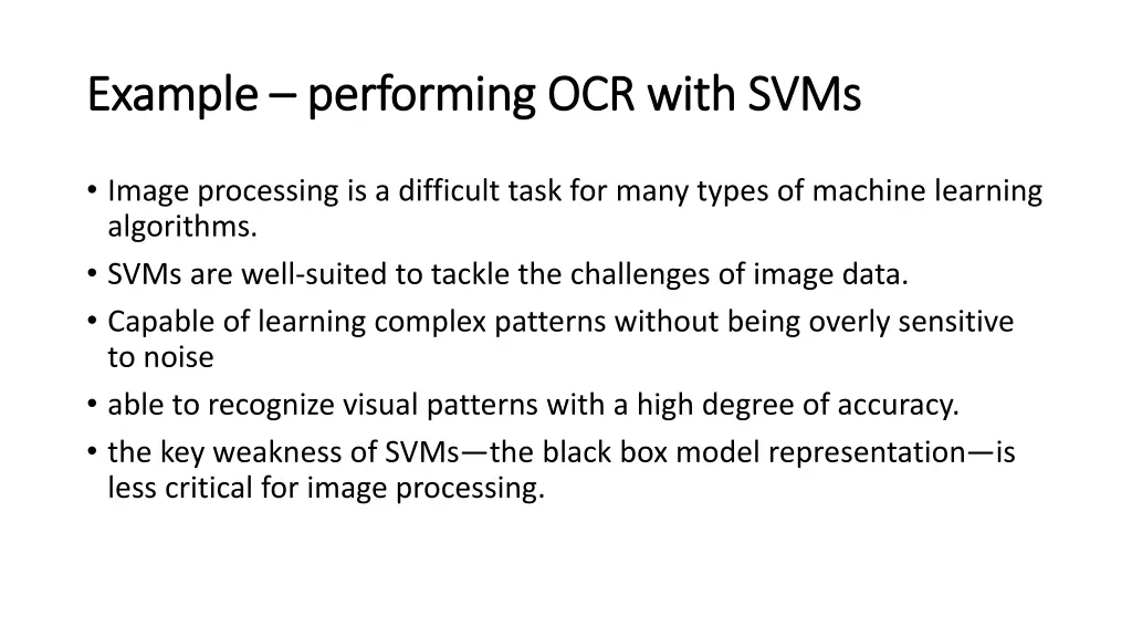 example example performing ocr with svms