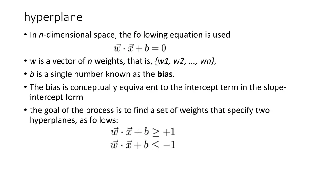 hyperplane