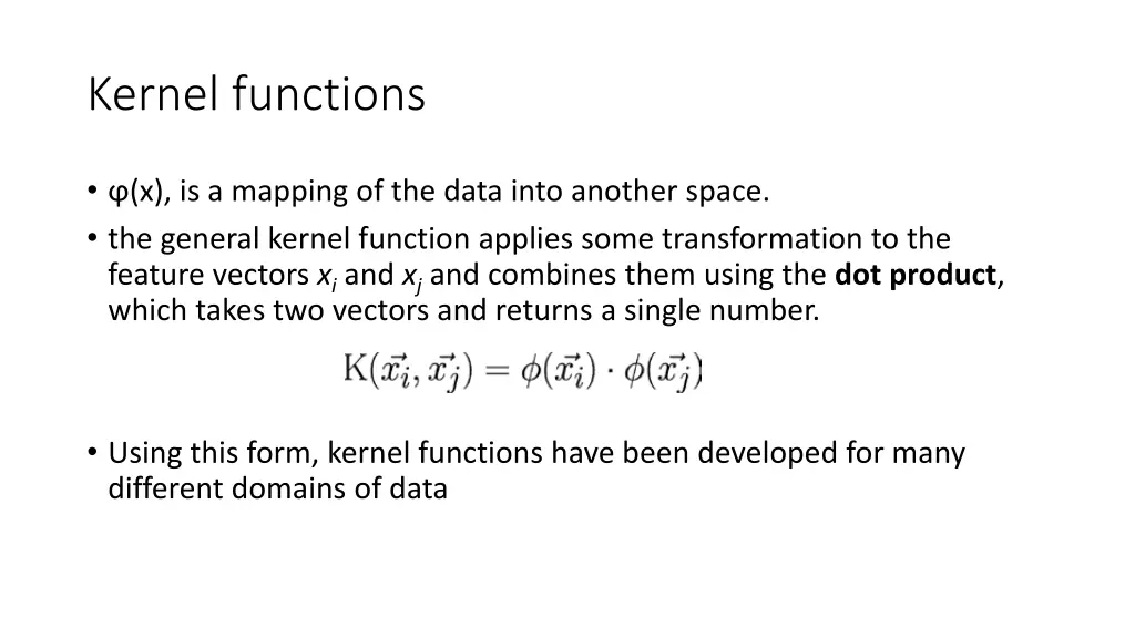 kernel functions