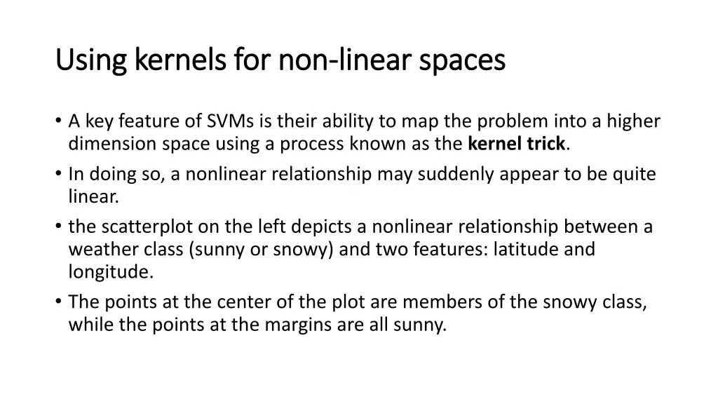using kernels for non using kernels