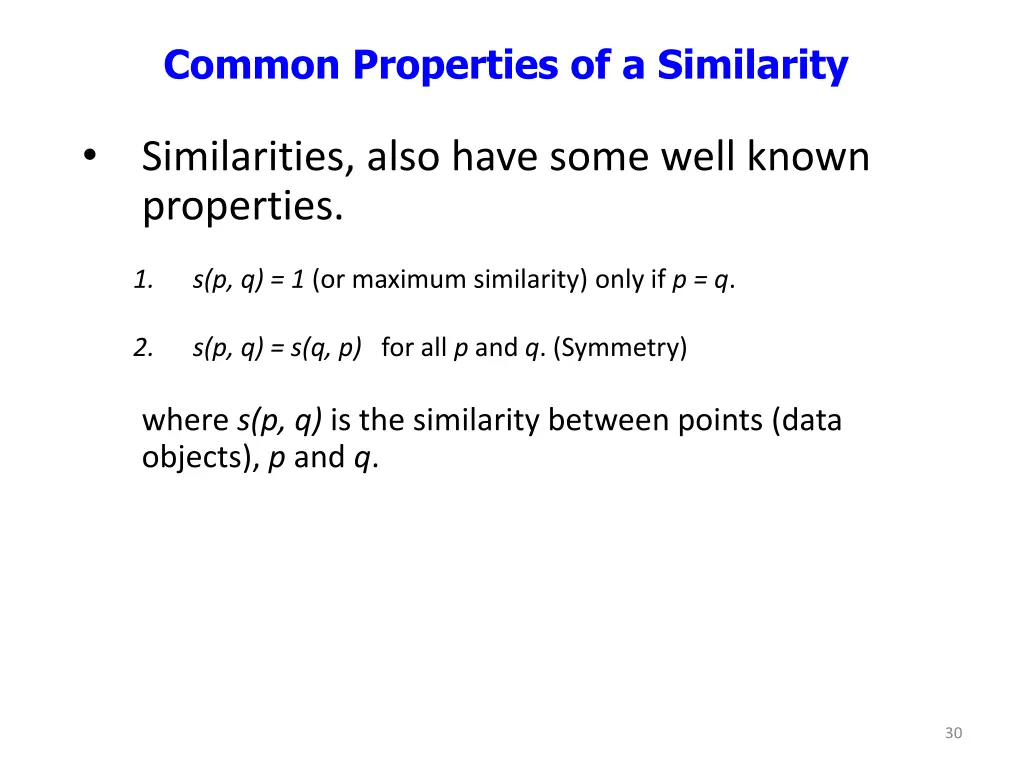 common properties of a similarity