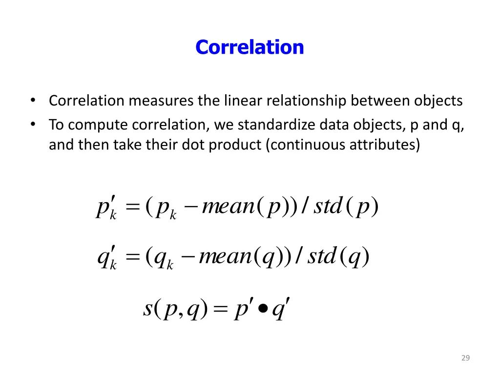 correlation