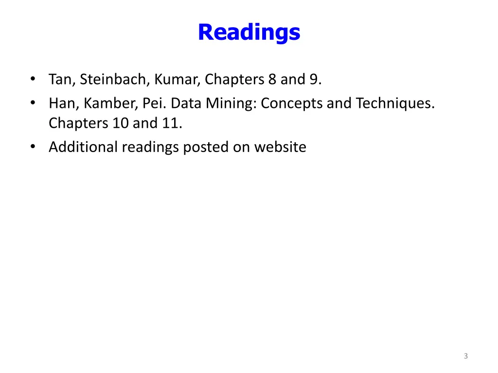 readings
