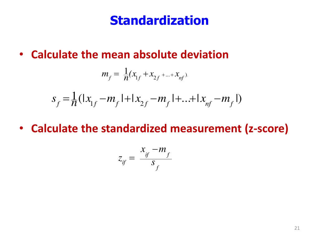 standardization