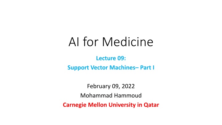 ai for medicine
