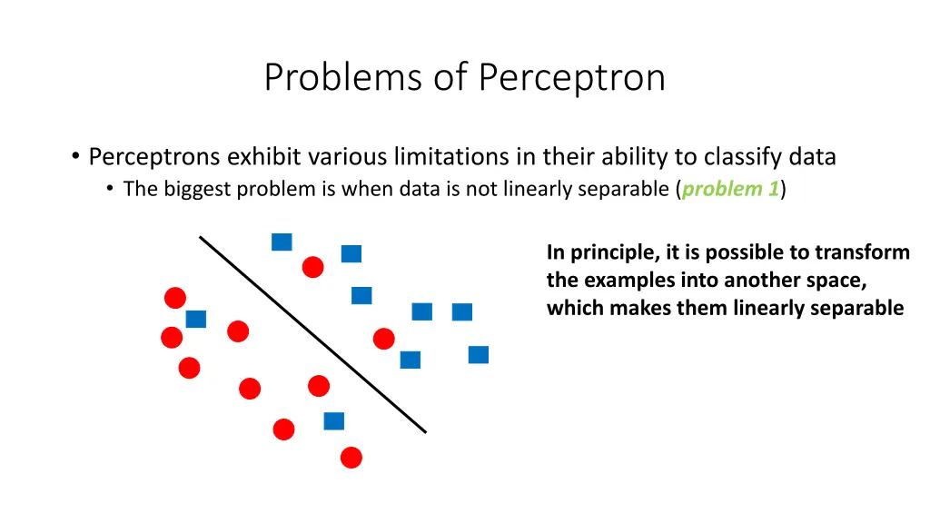 problems of perceptron 1