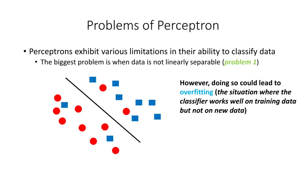 problems of perceptron 2