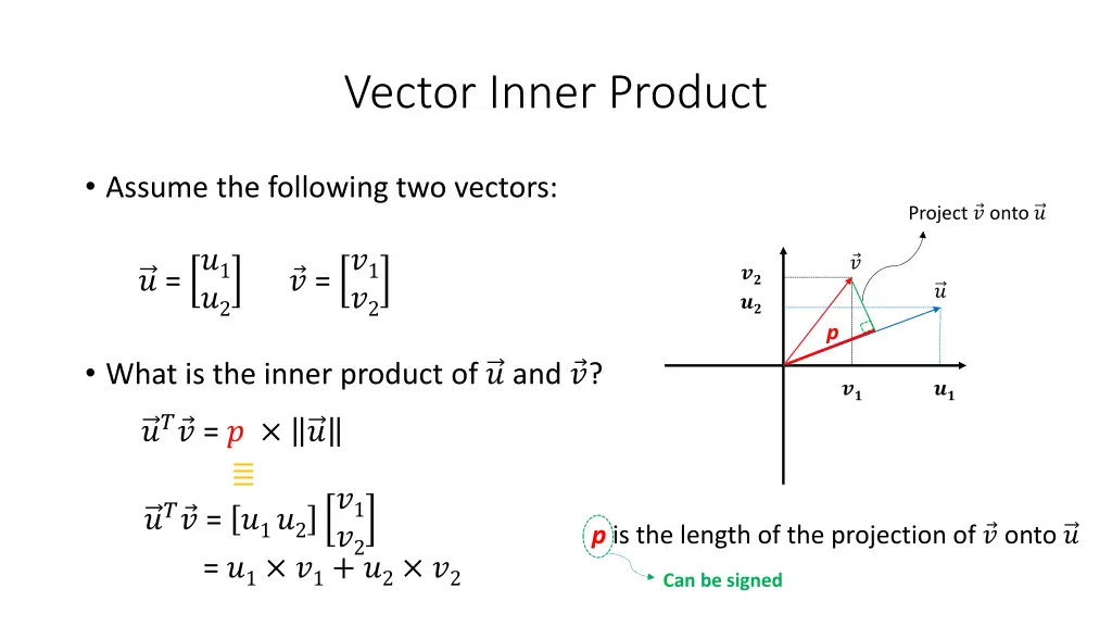 vector inner product 1