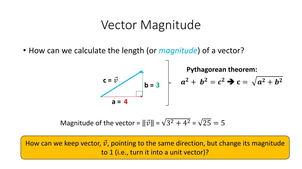 vector magnitude