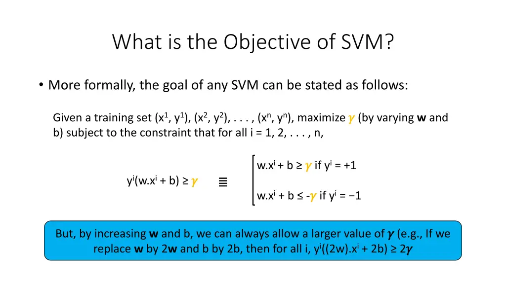 what is the objective of svm 3