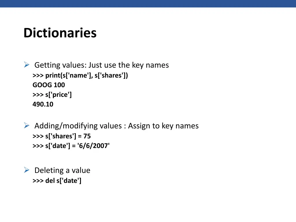 dictionaries 1