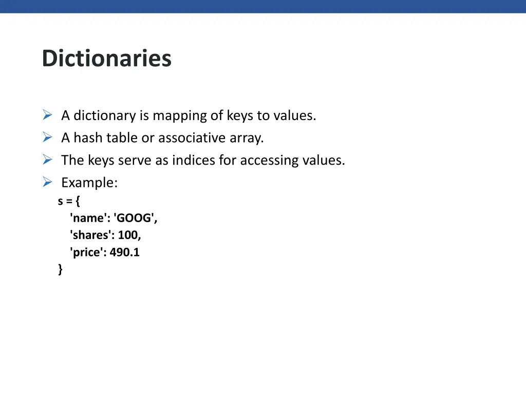 dictionaries