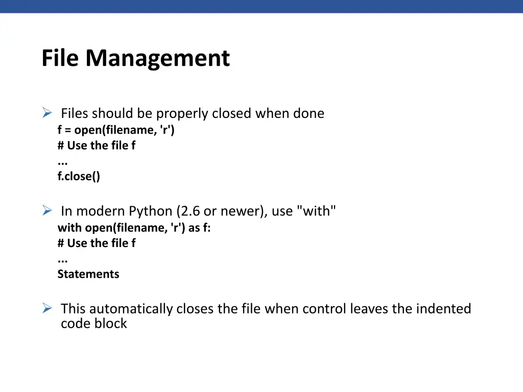 file management