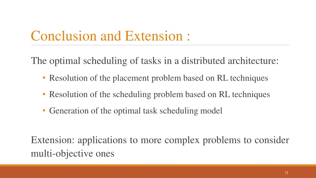 conclusion and extension
